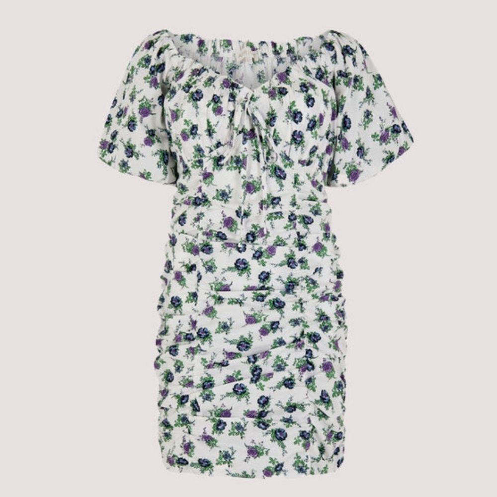Floral Milkmaid Mini Dress